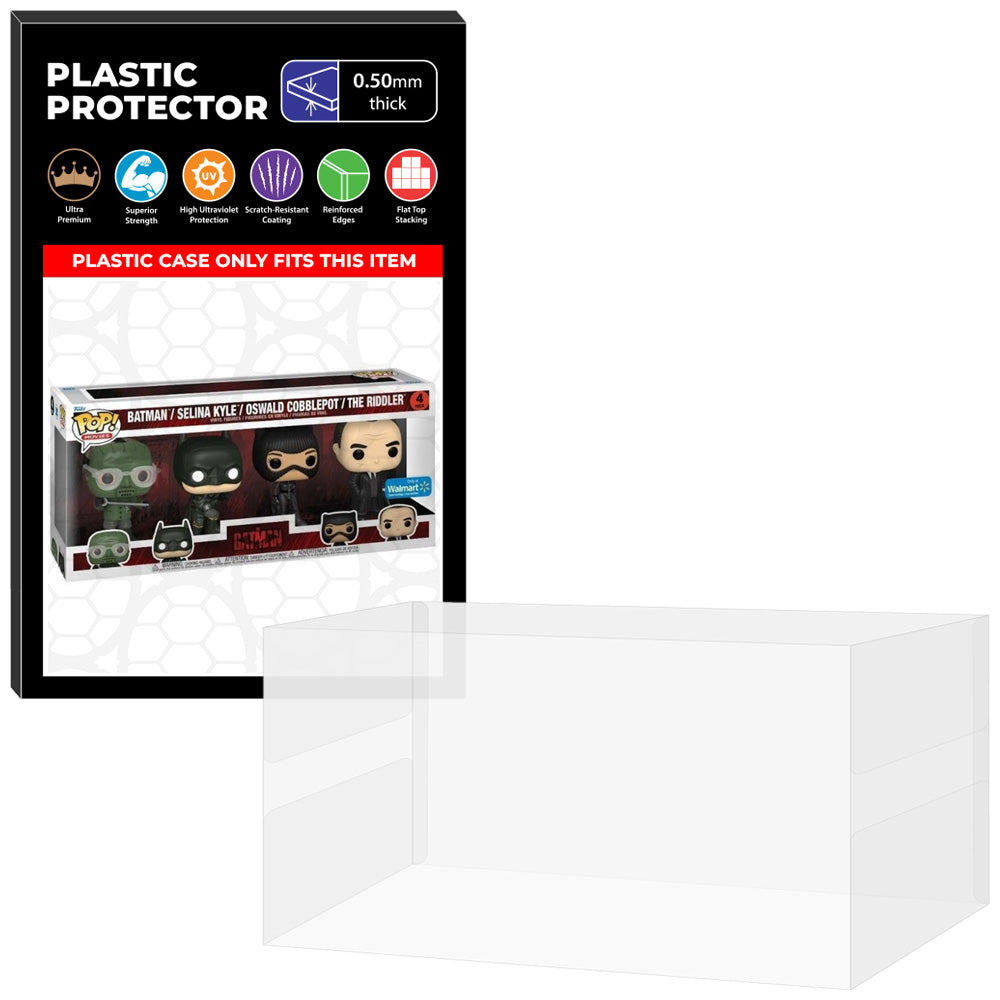 Pop Protector for 4 Pack The Batman, Selina, Oswald & Riddler Funko Pop