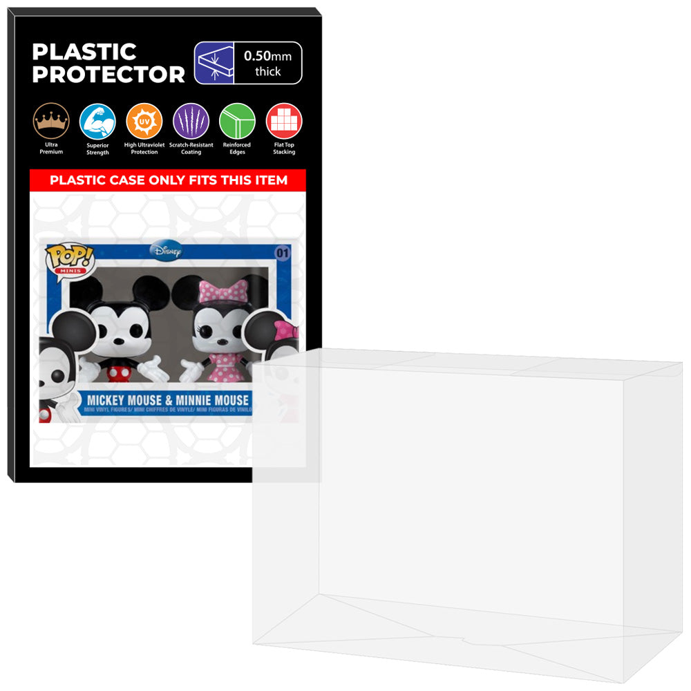 Pop Protector for 2 Pack Mini Mickey Mouse & Minnie Mouse #01 Funko Pop