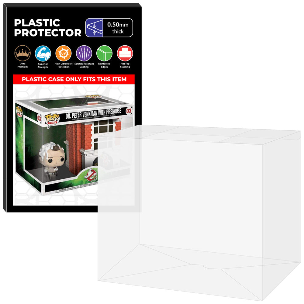 Pop Protector for Dr. Peter Venkman with Firehouse #03 Funko Pop Town