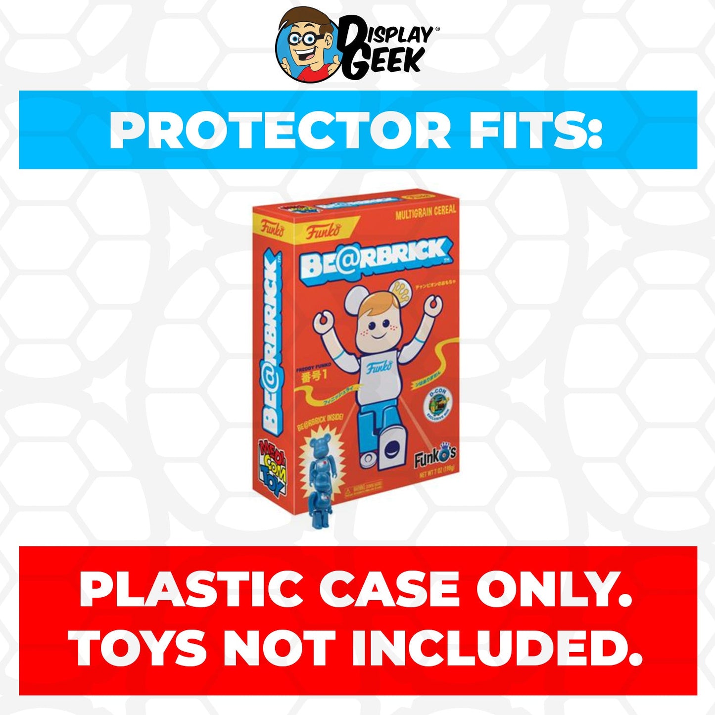 Pop Protector for Bearbrick Red D-Con FunkO's Cereal Box