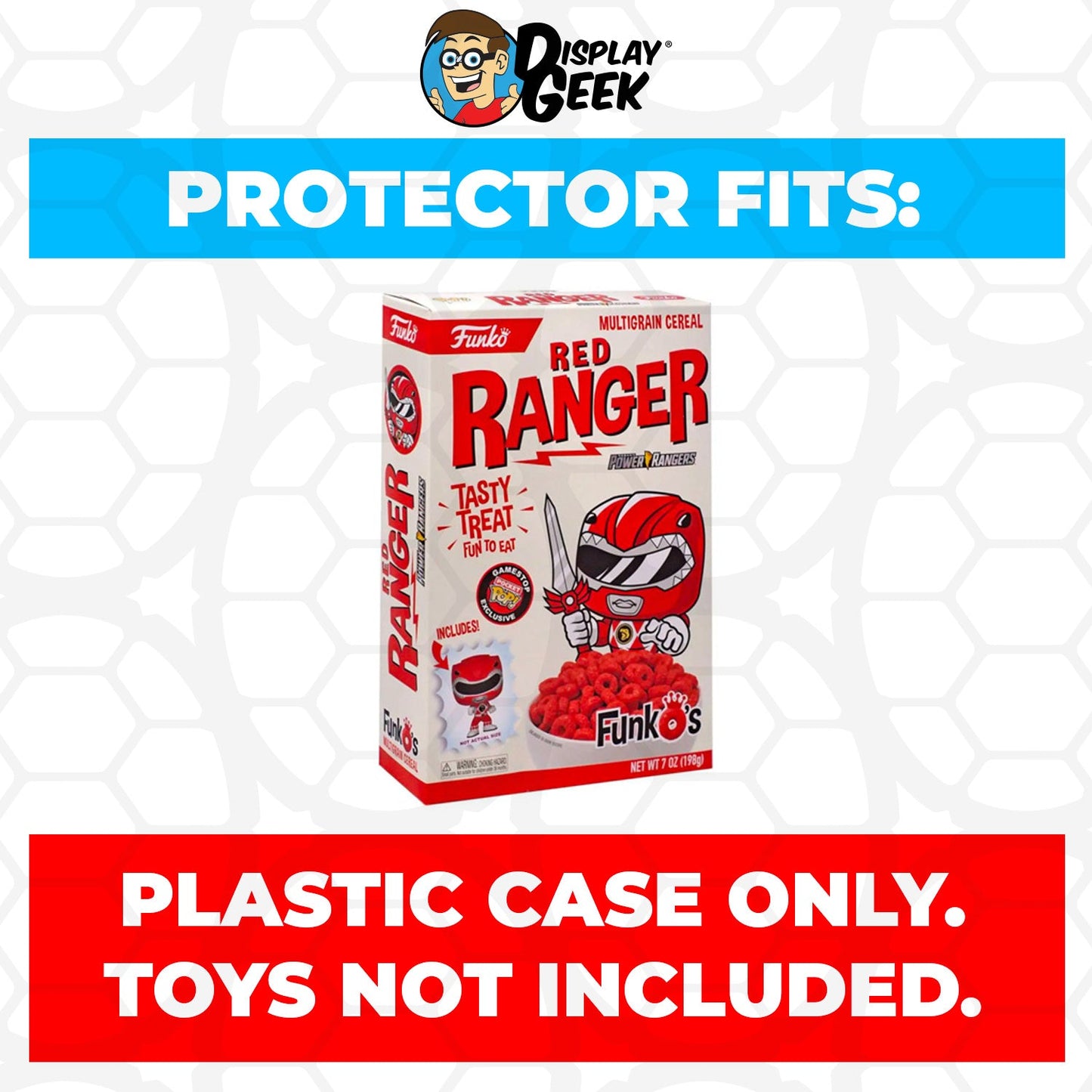 Pop Protector for Red Ranger White FunkO's Cereal Box