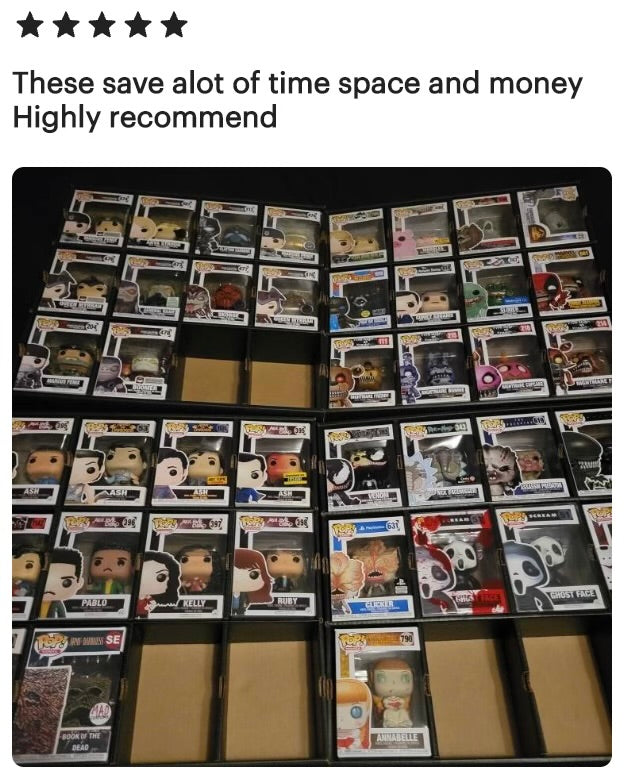 DE-LUXX Matte Black MK Kubbie Funko Pop Display Case (FREE Shipping)