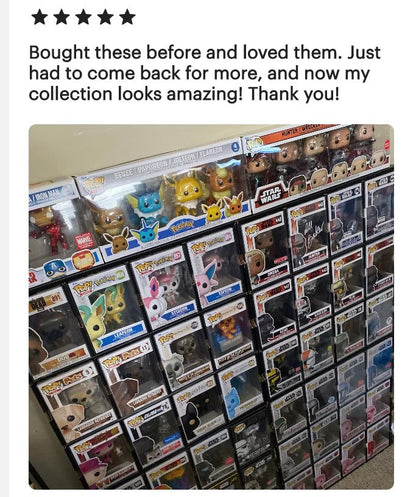 DE-LUXX Matte Black MK Kubbie Funko Pop Display Case (FREE Shipping)