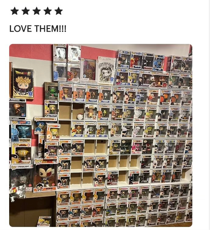 DE-LUXX Matte White MK Kubbie Funko Pop Display Case (FREE Shipping)