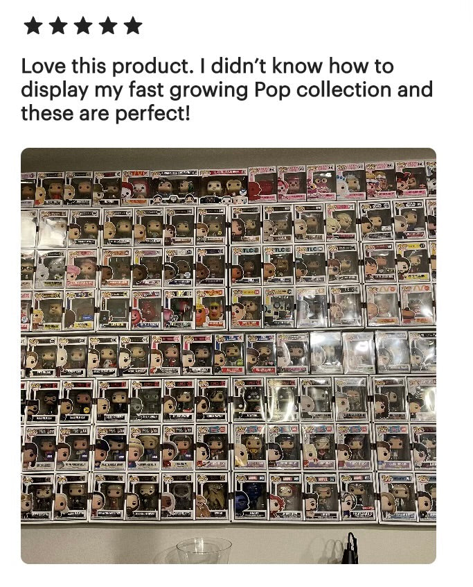 DE-LUXX Matte White MK Kubbie Funko Pop Display Case (FREE Shipping)