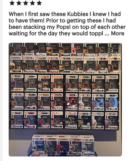 DE-LUXX Matte Black MK Kubbie Funko Pop Display Case (FREE Shipping)