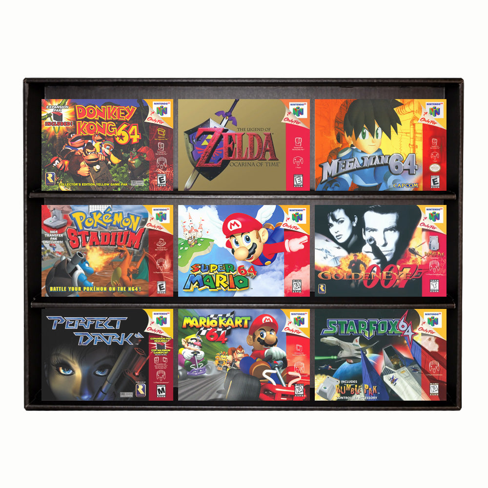 N64 Black MK Kubbie Display Case for Video Games (FREE Shipping)