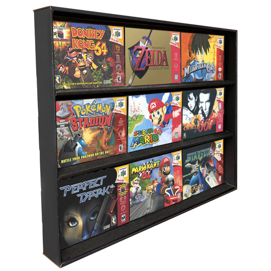 N64 Black MK Kubbie Display Case for Video Games (FREE Shipping)