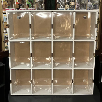 COMBO White De-Luxx Display Case with Pop Protectors (FREE Shipping)