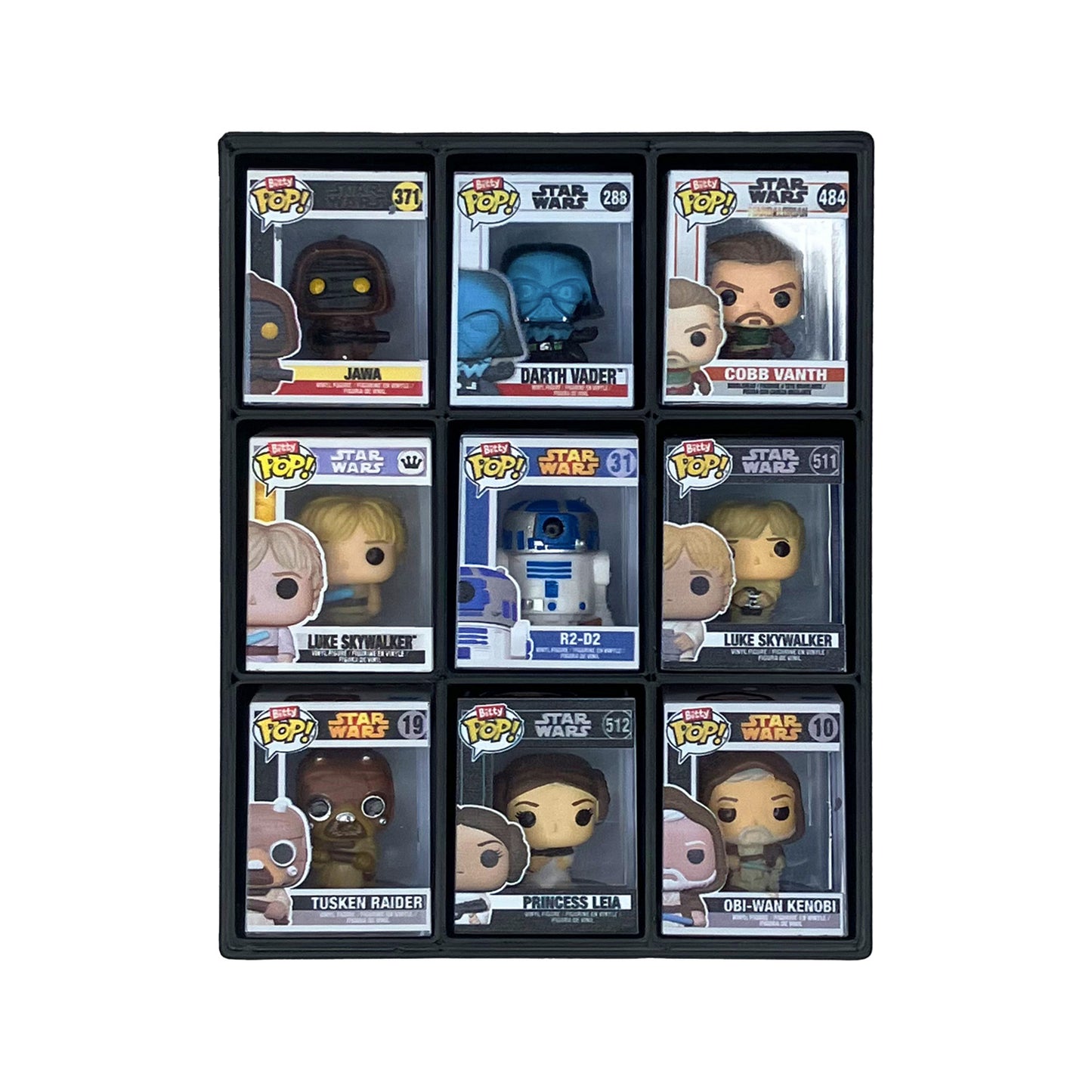 BITTY POP Black MK Kubbie Funko Bitty Pops Display Case (FREE Shipping)