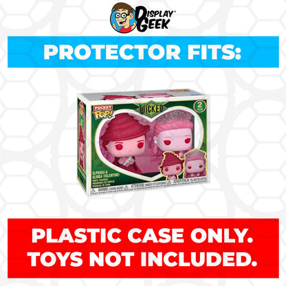 Pop Protector for Wicked Elphaba & Glinda Valentines Funko 2 Pack Pocket Pop