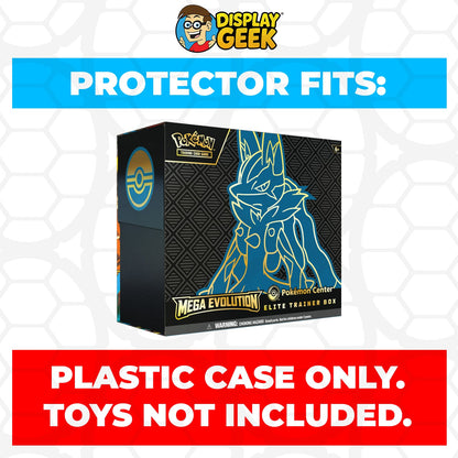Plastic Protector for Pokemon TCG 2025 Mega Evolution Mega Lucario Pokemon Center ETB Elite Trainer Box
