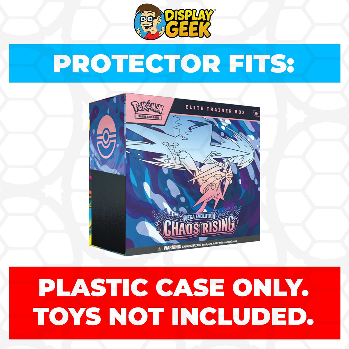 Plastic Protector for Pokemon TCG 2026 Mega Evolution Chaos Rising Mega Greninja Pokemon Center ETB Elite Trainer Box