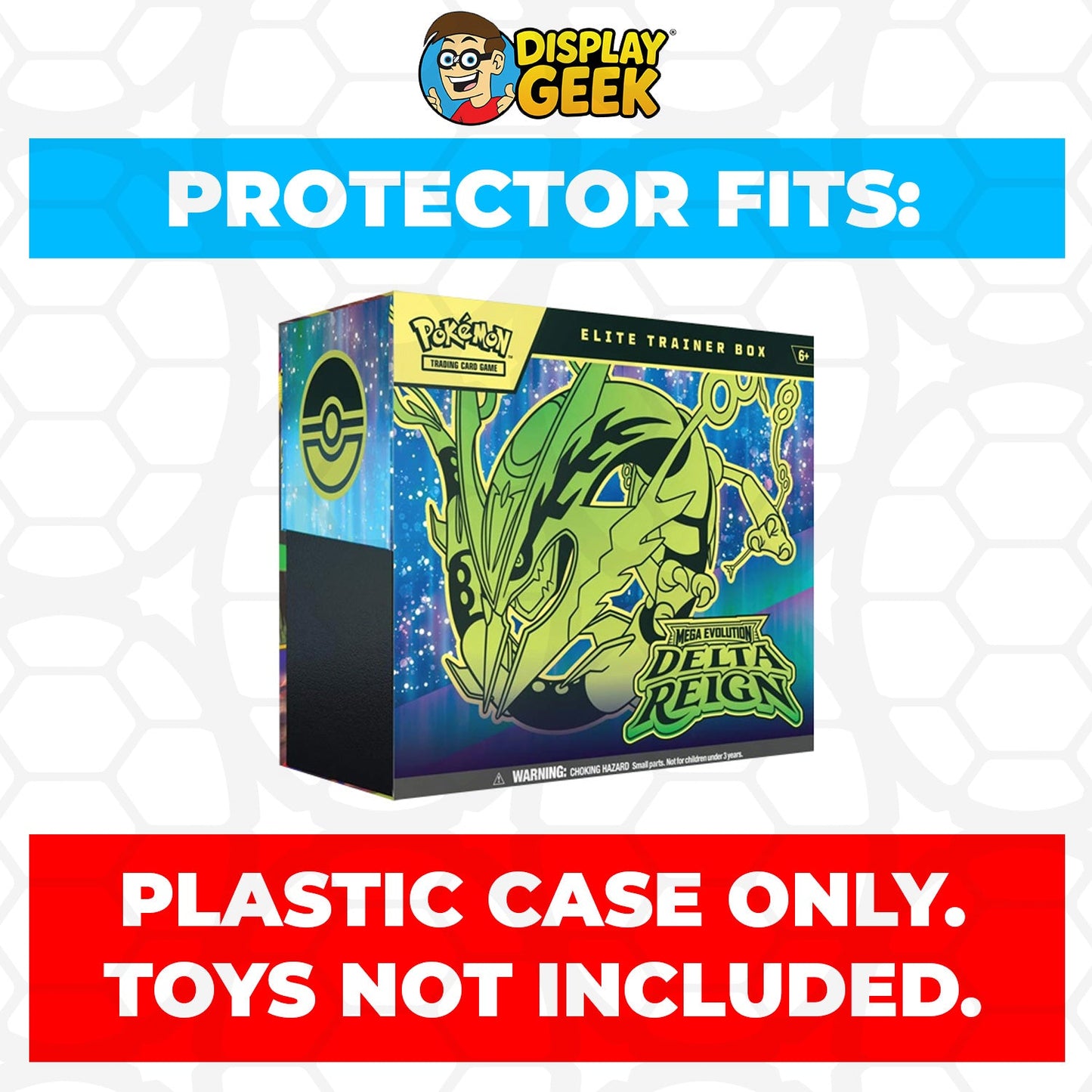 Plastic Protector for Pokemon TCG 2026 Mega Evolution Delta Reign Mega Rayquaza Pokemon Center ETB Elite Trainer Box