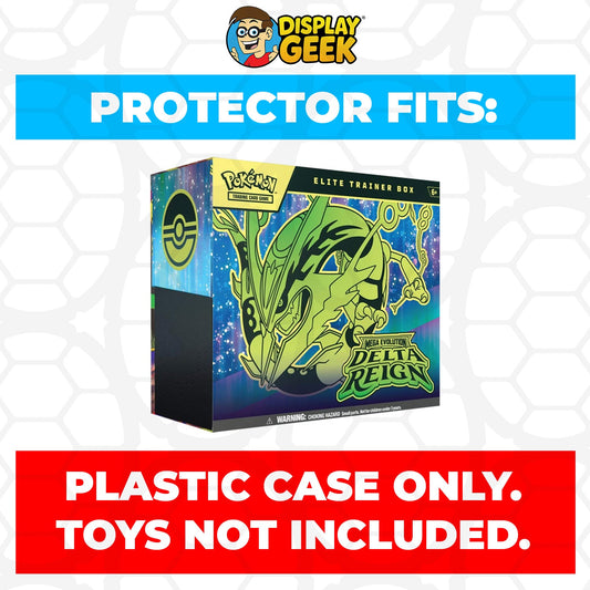 Plastic Protector for Pokemon TCG 2026 Mega Evolution Delta Reign Mega Rayquaza ETB Elite Trainer Box