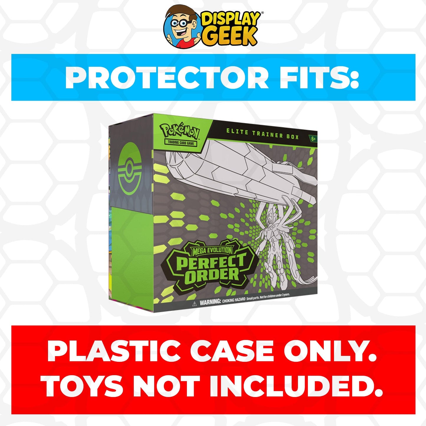 Plastic Protector for Pokemon TCG 2026 Mega Evolution Perfect Order Mega Zygarde ETB Elite Trainer Box