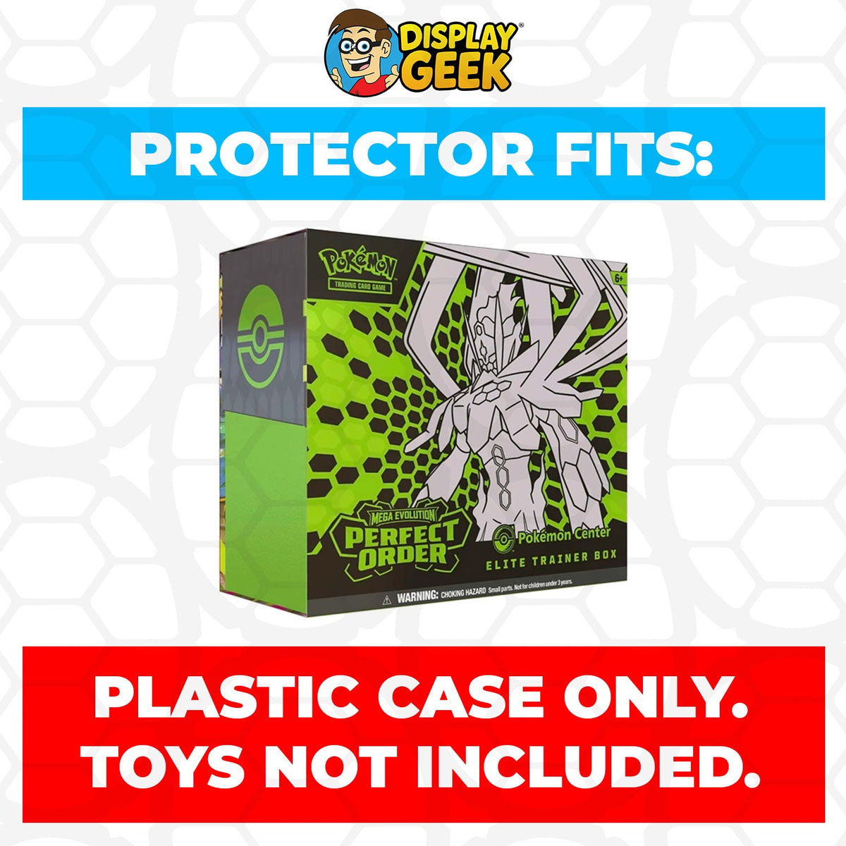 Plastic Protector for Pokemon TCG 2026 Mega Evolution Perfect Order Mega Zygarde Pokemon Center ETB Elite Trainer Box