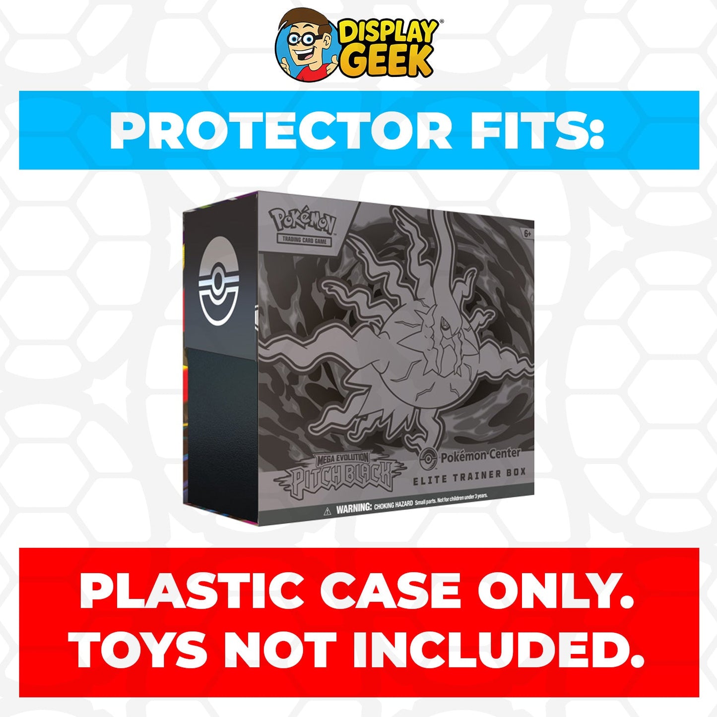 Plastic Protector for Pokemon TCG 2026 Mega Evolution Pitch Black Mega Darkrai Pokemon Center ETB Elite Trainer Box