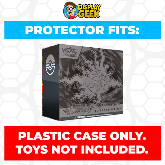 Plastic Protector for Pokemon TCG 2026 Mega Evolution Pitch Black Mega Darkrai Pokemon Center ETB Elite Trainer Box