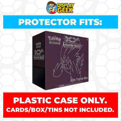 Plastic Protector for Pokemon TCG 2014 XY Phantom Forces Gengar ETB Elite Trainer Box