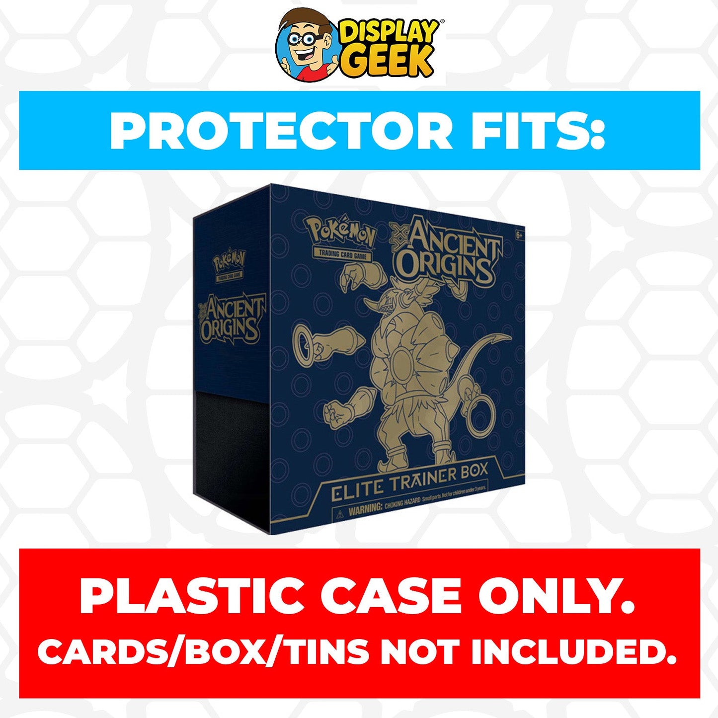Plastic Protector for Pokemon TCG 2015 XY Ancient Origins Hoopa ETB Elite Trainer Box