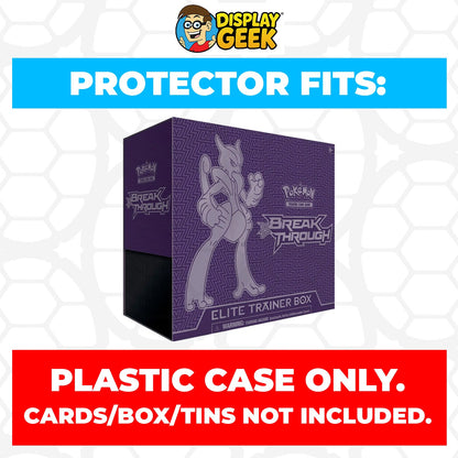 Plastic Protector for Pokemon TCG 2015 XY BREAKthrough Mewtwo X ETB Elite Trainer Box