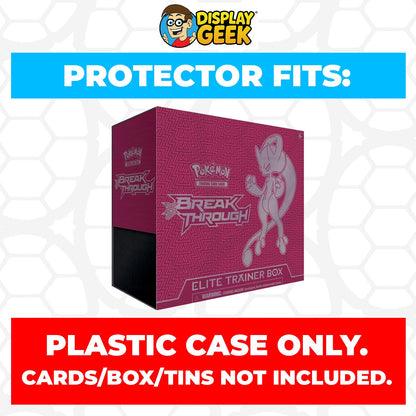 Plastic Protector for Pokemon TCG 2015 XY BREAKthrough Mewtwo Y ETB Elite Trainer Box