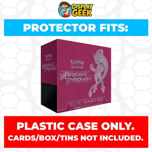 Plastic Protector for Pokemon TCG 2015 XY BREAKthrough Mewtwo Y ETB Elite Trainer Box
