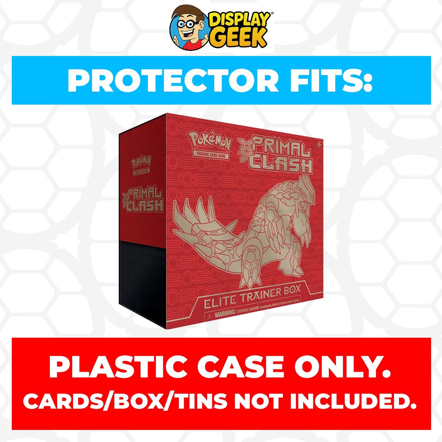 Plastic Protector for Pokemon TCG 2015 XY Primal Clash Groudon ETB Elite Trainer Box
