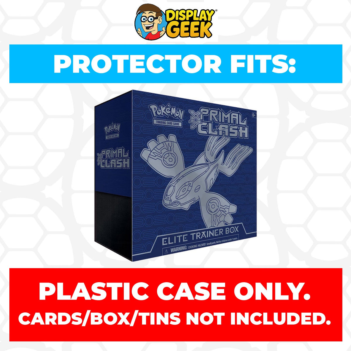 Plastic Protector for Pokemon TCG 2015 XY Primal Clash Groudon ETB Elite Trainer Box