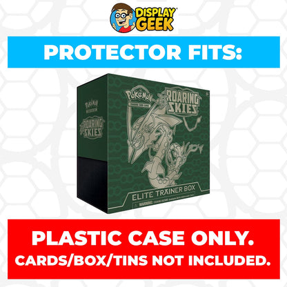 Plastic Protector for Pokemon TCG 2015 XY Roaring Skies Rayquaza ETB Elite Trainer Box