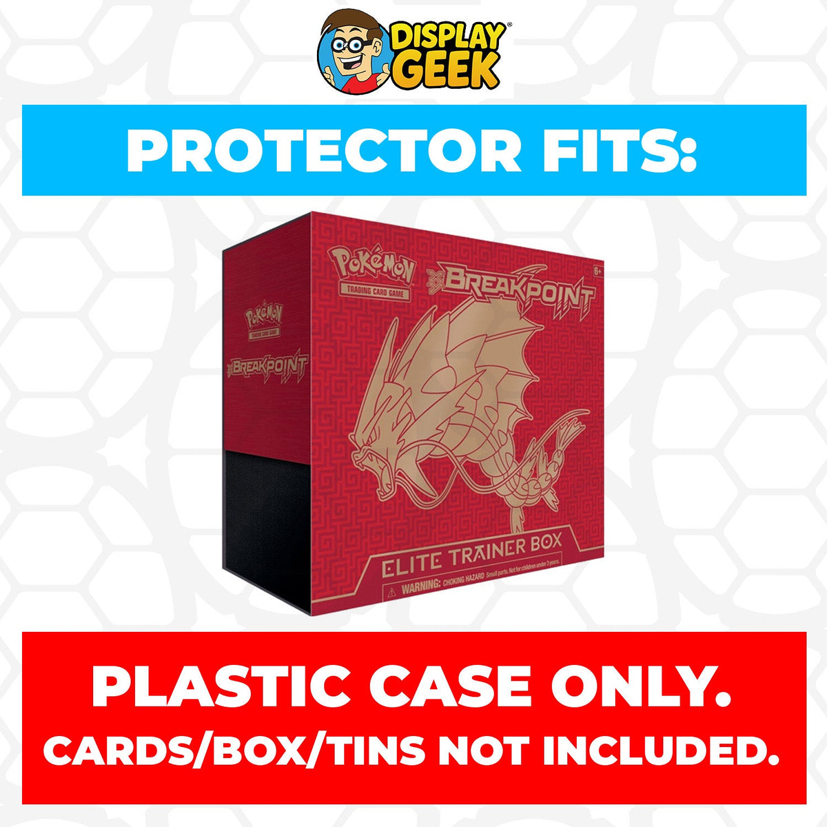 Plastic Protector for Pokemon TCG 2016 XY BREAKpoint Gyarados ETB Elite Trainer Box
