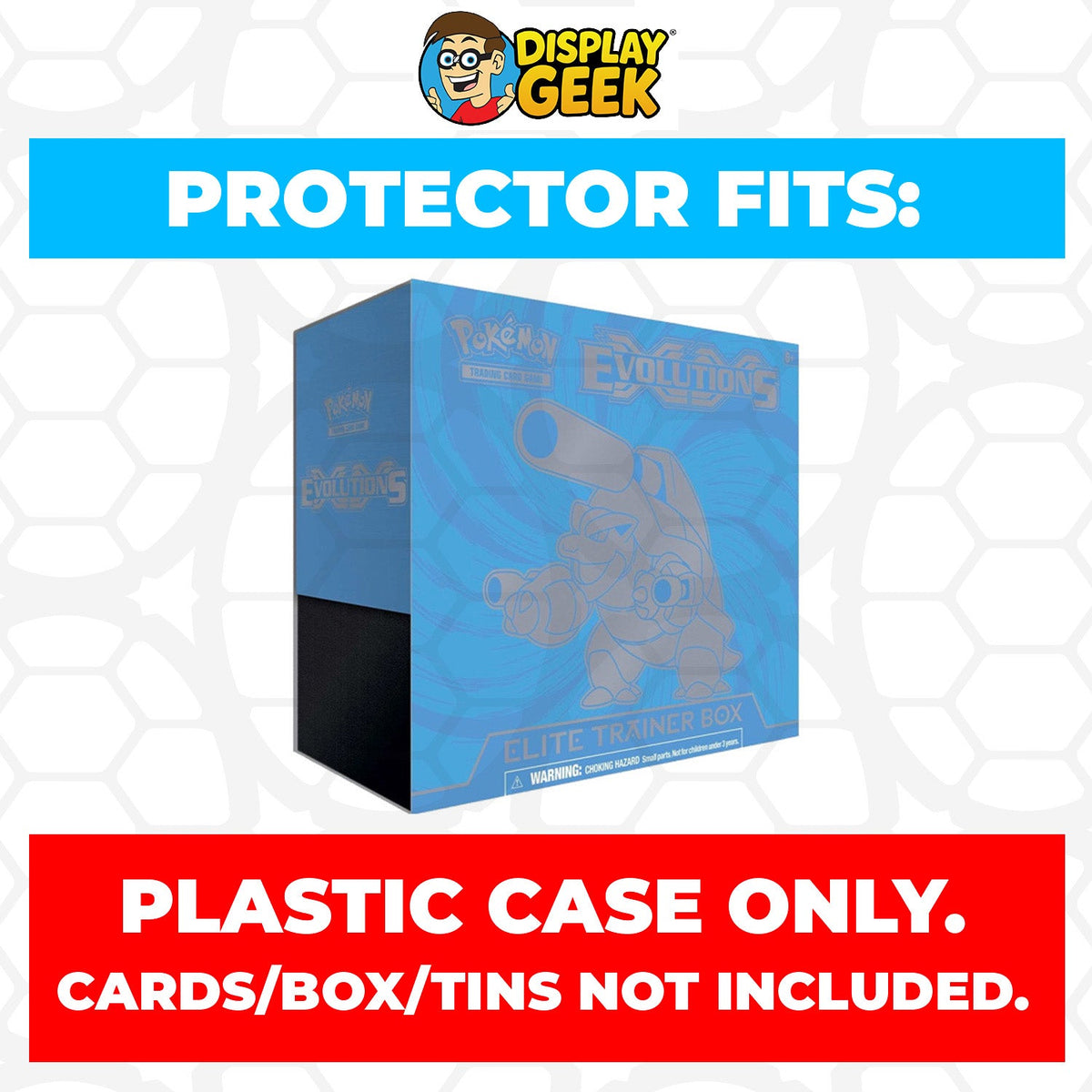 Plastic Protector for Pokemon TCG 2016 XY Evolutions Charizard ETB Elite Trainer Box
