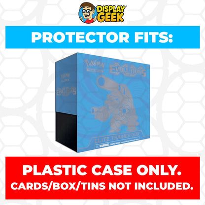 Plastic Protector for Pokemon TCG 2016 XY Evolutions Charizard ETB Elite Trainer Box