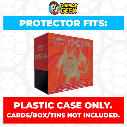 Plastic Protector for Pokemon TCG 2016 XY Evolutions Blastoise ETB Elite Trainer Box