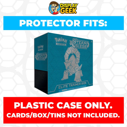 Plastic Protector for Pokemon TCG 2016 XY Steam Siege Volcanion ETB Elite Trainer Box