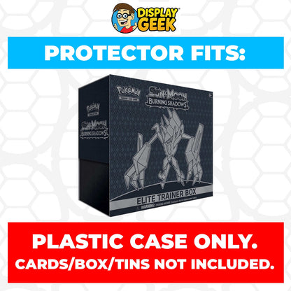 Plastic Protector for Pokemon TCG 2017 Sun & Moon Burning Shadows Necrozma ETB Elite Trainer Box