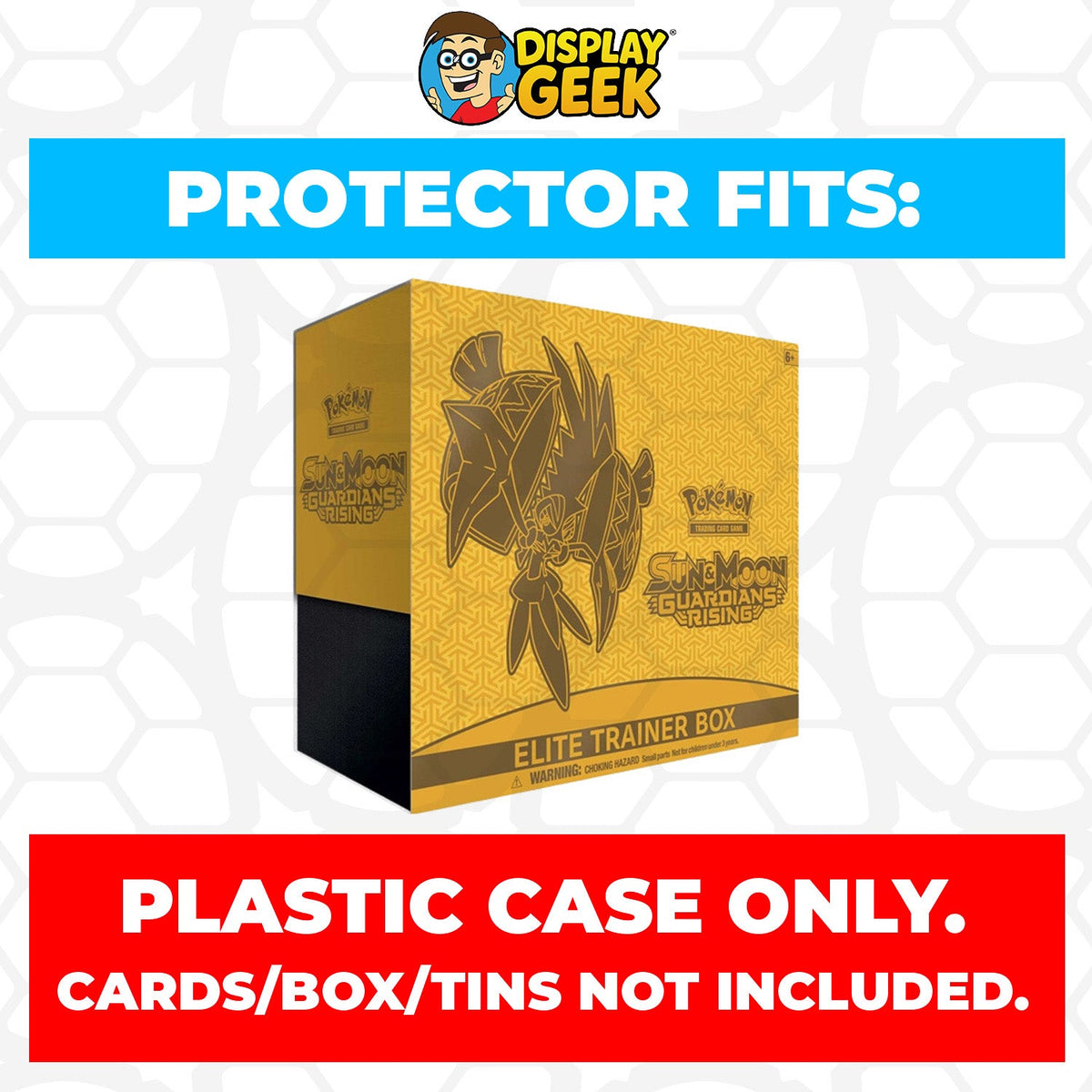 Plastic Protector for Pokemon TCG 2017 Sun & Moon Guardians Rising Tapu Koko ETB Elite Trainer Box