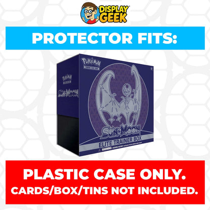 Plastic Protector for Pokemon TCG 2017 Sun & Moon Solgaleo ETB Elite Trainer Box