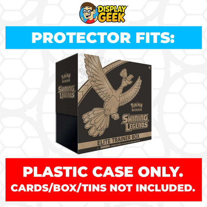 Plastic Protector for Pokemon TCG 2017 Sun & Moon Shining Legends Ho-Oh ETB Elite Trainer Box