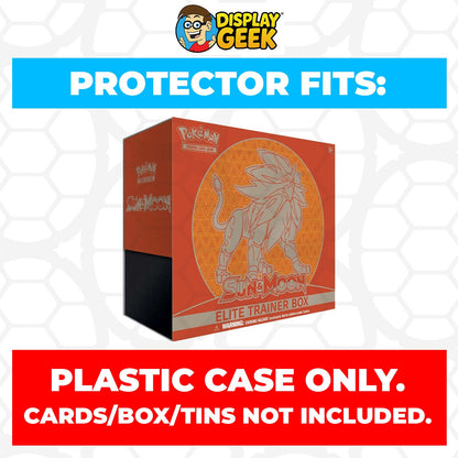 Plastic Protector for Pokemon TCG 2017 Sun & Moon Solgaleo ETB Elite Trainer Box