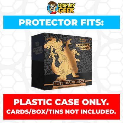 Plastic Protector for Pokemon TCG 2020 Sword & Shield Champion’s Path Charizard ETB Elite Trainer Box