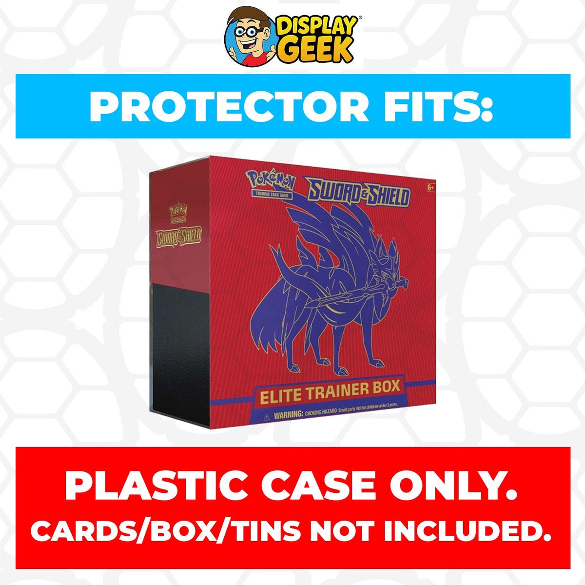 Plastic Protector for Pokemon TCG 2020 Sword & Shield Zacian ETB Elite Trainer Box