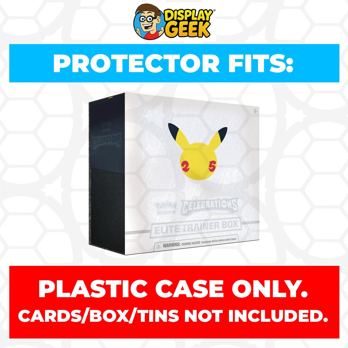 Plastic Protector for Pokemon TCG 2021 Sword & Shield Celebrations ETB Elite Trainer Box