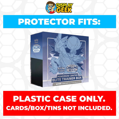Plastic Protector for Pokemon TCG 2021 Sword & Shield Chilling Reign Ice Rider Calyrex ETB Elite Trainer Box