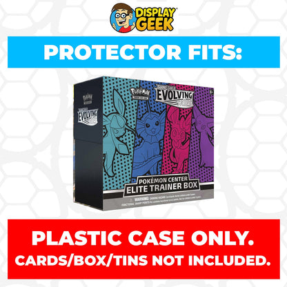 Plastic Protector for Pokemon TCG 2021 Sword & Shield Evolving Skies #2 ETB Elite Trainer Box
