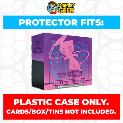 Plastic Protector for Pokemon TCG 2021 Sword & Shield Fusion Strike Mew ETB Elite Trainer Box