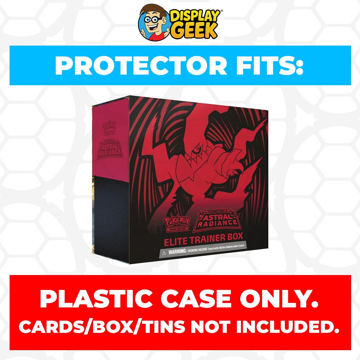 Plastic Protector for Pokemon TCG 2022 Sword & Shield Astral Radiance Darkrai ETB Elite Trainer Box