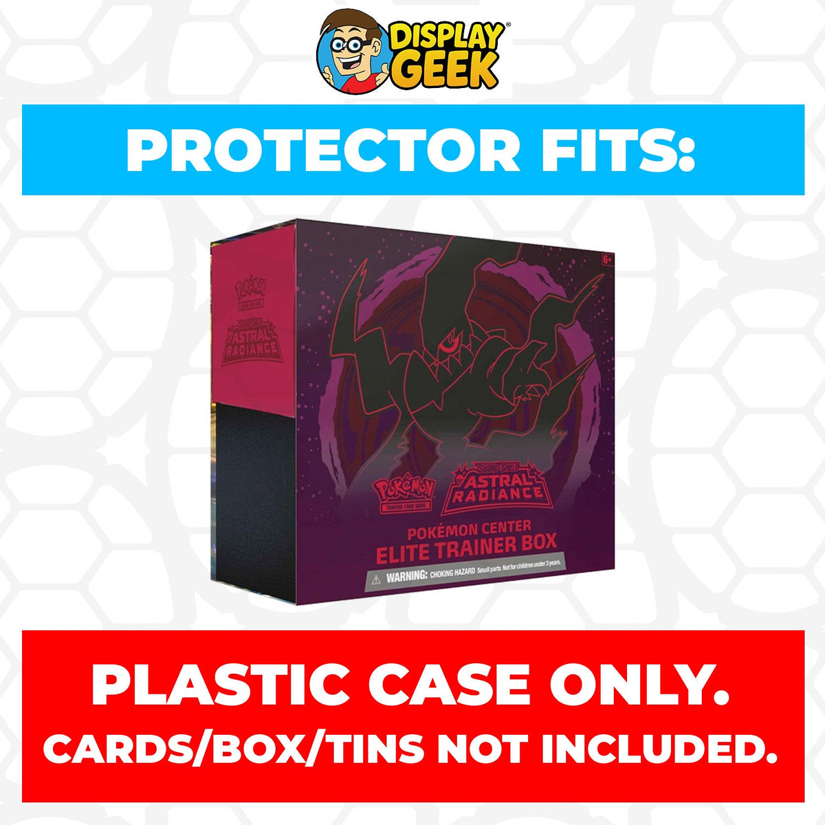 Plastic Protector for Pokemon TCG 2022 Sword & Shield Astral Radiance Darkrai ETB Elite Trainer Box