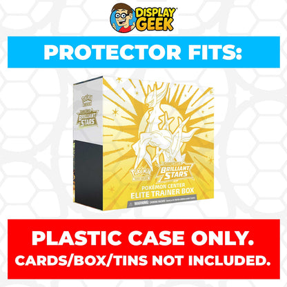 Plastic Protector for Pokemon TCG 2022 Sword & Shield Brilliant Stars Arceus Pokemon Center ETB Elite Trainer Box